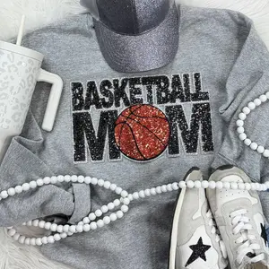 Basketball Mom Sequin Patch
