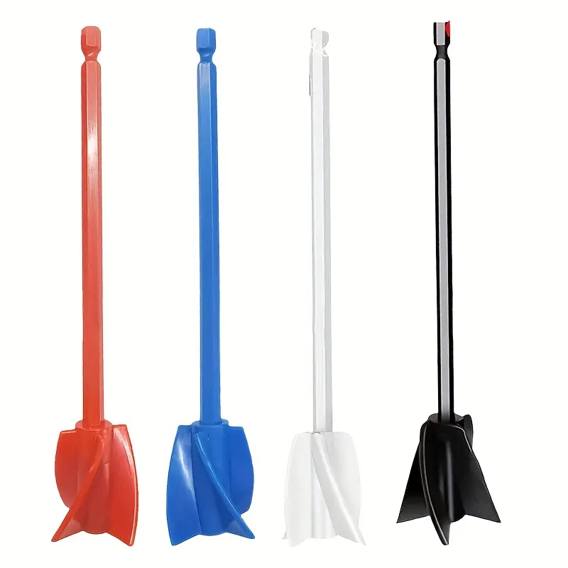 4pcs Reusable Epoxy Resin Mixer Set - Heavy-Duty, Durable Stirring Paddles for Resin, Paint, Glue, Crafts & Art | Non-Stick, Easy-Clean Design with Comfort Grip Handles