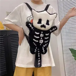 Y2K Novelty Cute Plush Backpack Cool Gothic Knapsack Harajuku Girl Street Personality Backpacks Fashion Women's Travel Rucksacks