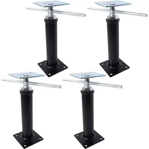 Adjustable House Floor Jacks, 4 Pack, 11"-14.5" Height Range, 10000 lbs Load Capacity, Adjustable Support Beam Basement Jack  for Leveling and Temporary Support