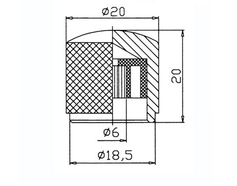 Guitar Speed Control Knobs VolumeTone Knobs for Fender Tele or Bass 4pcs Chrome