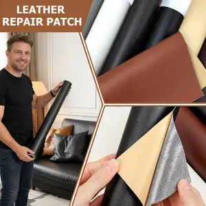 50X137cm PU Leather Patches Stickers Self Adhesive Leather Fabric Adhesive Sofa Bag Seat Repair DIY Patch Durable