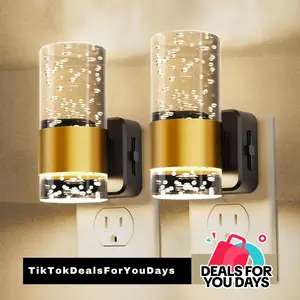 DORESSHOP Acrylic Aesthetics Night Light, Auto Dusk to Dawn Sensor LED Night Light for Bedroom Kitchen, Dimmable