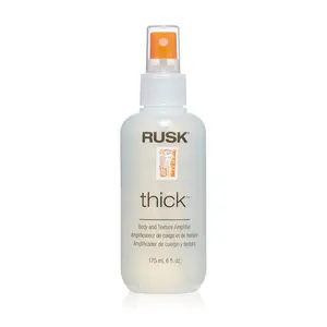 RUSK Thick Body and Texture Amplifier 6 fl oz - Amplifies Hair Body & Texture for Fine Limp Hair with Thermaplex & Wheat Proteins - Gel Haircare Moisture