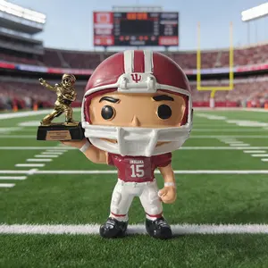 Hoosiers Team 2026 Heisman Trophy Winner Champion Figurine, Collectible Statue for Fans, Home Office Decor, No Precious Metal Plating