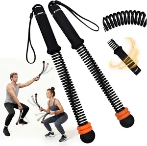 Cordless Battle Ropes for Home Gym - Cordless Training Rope Fitness Equipment for Men & Women, Weighted Workout Ropes for HIIT, No-Jump Full-Body Exercise,  Ideal for Fitness Enthusiasts Workout Equipment Training Equipment & Festival Gift Black/Grey
