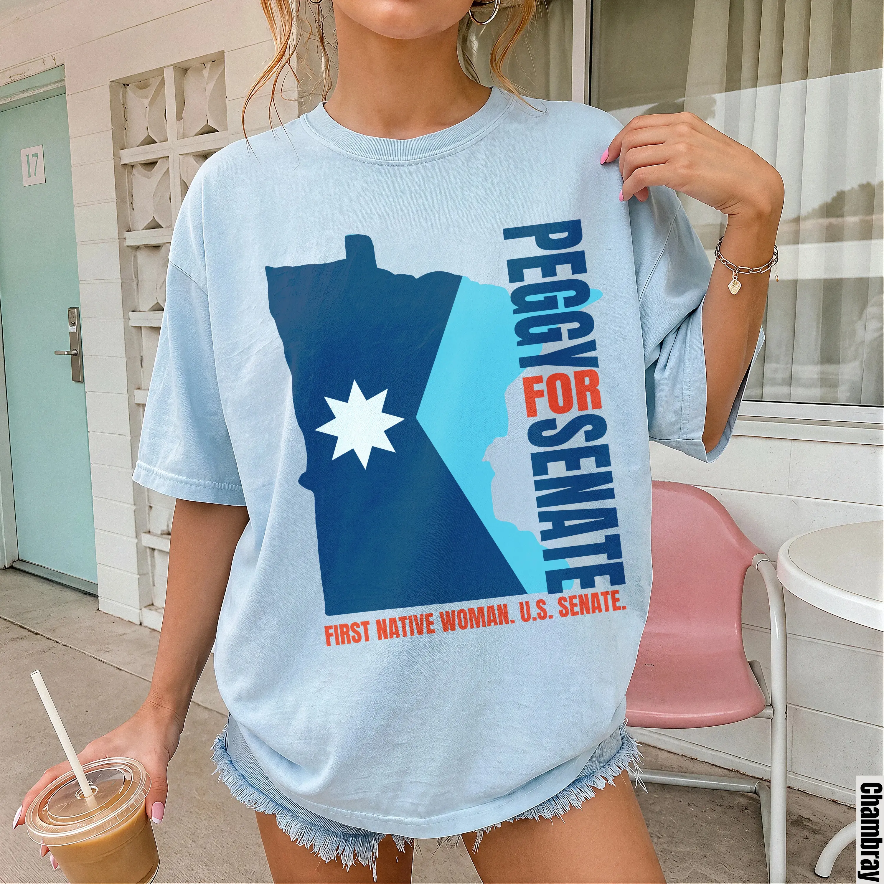 Peggy Flanagan for US Senate T Shirt | Minnesota Midterm Election 2026 First Native Woman Tee
