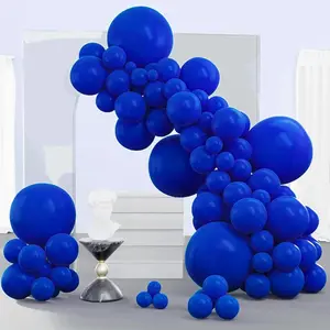 Blue Balloons 140pcs Different Sizes of 18 12 10 5 Inch Navy Blue Balloon Arch Kit Garland for Birthday Gender Reveal Baby Shower Graduation Retirement Bachelorette Party Decorations Blue-Y59