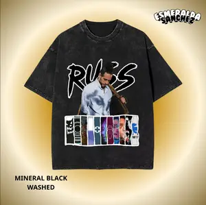 Russ Retro Bootleg Tour Shirt, Washed Oversized Rap Tee for Fans and Collectors