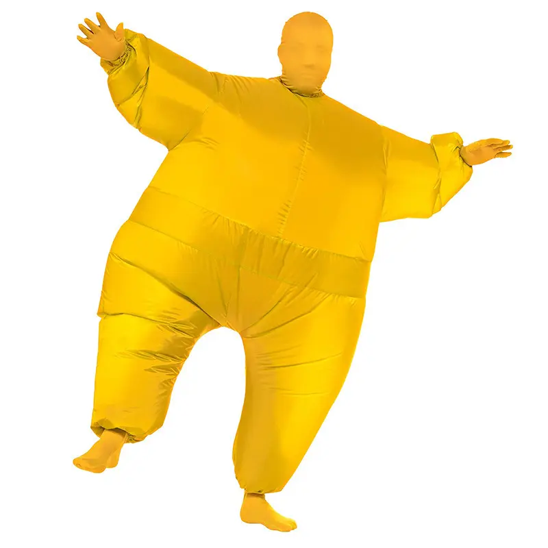 White salmon inflatable suit yellow