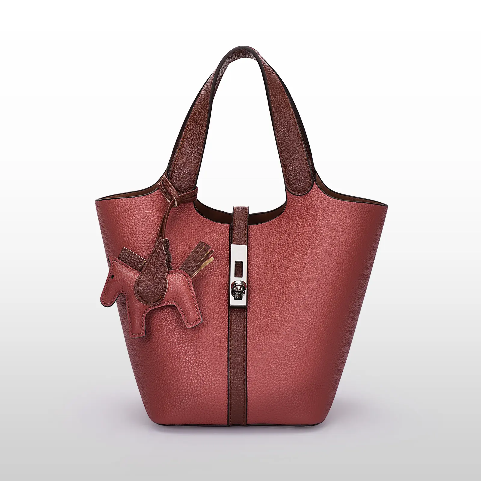 Pink brick and mud red