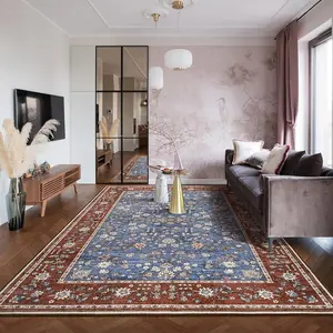 Moroccan Boho Tribal Print Area Rug,4x6,5x8,6x9 Feet ,Super Soft & Non-Slip, Machine Washable Low Pile Indoor Rug for Living Room, Bedroom - Bohemian Decor