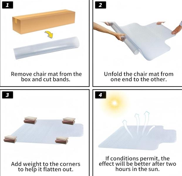 Clear Office Chair Mat for Carpet, 36x48 Inch Studded Carpet Protector Gasket, Heavy Duty Anti-Slip Floor Mat with Lip, Easy Glide for Low Pile Carpet, Home Office Clear Office Chair Mat for Carpet, 36x48 Inch Studded Carpet Protector Gasket, Heavy Duty Anti-Slip Floor Mat with Lip, Easy Glide for Low Pile Carpet, Home Office