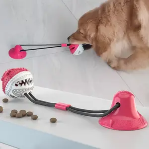 Interactive Suction Rope Pull Dog Toy, Chew Toy with Suction Cup, Suitable for Intense Chewing, Puppy Training Snacks, Pet Teeth Cleaning