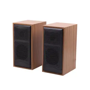 Wooden Home Speaker Multimedia Subwoofer for PC Phone Tablet USB Portable Wired Control Mini Sound