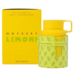 Armaf Odyssey - Limoni Fresh Edition Men's 3.3 oz Citrus Woody EDP Spray, Aromatic Woody Parfum with Invigorating Lightweight Scent, Mild Clean Non-Toxic Men's Fragrance, Mild Men's Fragrance