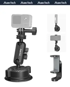 Maectech Suction Cup Mount for Car Camera Mounts for Go Pro Car Mount Windshield Mount Phone Holder for Insta 360 Accessories