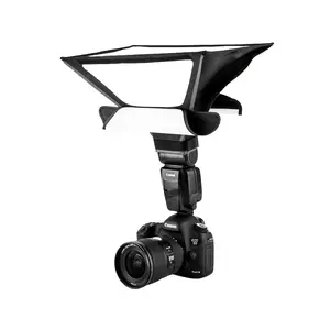 20x30cm Collapsible Double-Sided Softbox Diffuser, Openable Rectangular Design, Ideal for Camera Flash and Speedlights, Photography Gear