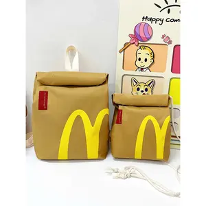 Fun Convertible Backpack Casual Canvas Style, Durable Waterproof Nylon Material, Large Buckle, Spacious Storage, Perfect for Outdoor School Use