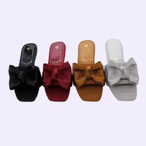 Elegant Bow Slide Sandals for Women Open Toe Comfortable Stylish Versatile Shoes for Casual & Formal Occasions