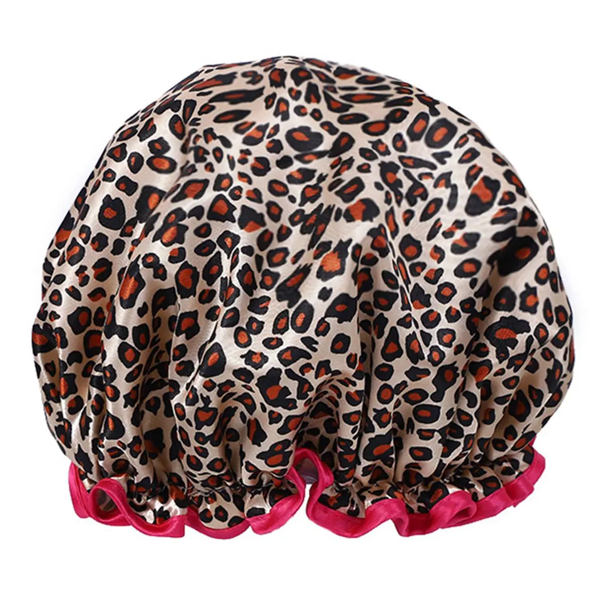 Shower Cap, 1 Count Elastic, Reusable and Waterproof Shower Cap, Double Layers Bathing Hat, Bathroom Supplies for Women & Girls, Shower Essentials, Bathroom Accessory, Home Goods, Reusable Shower Caps
