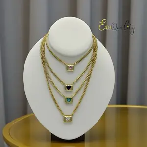 N15 Heart Necklace - Gold Plated 14k