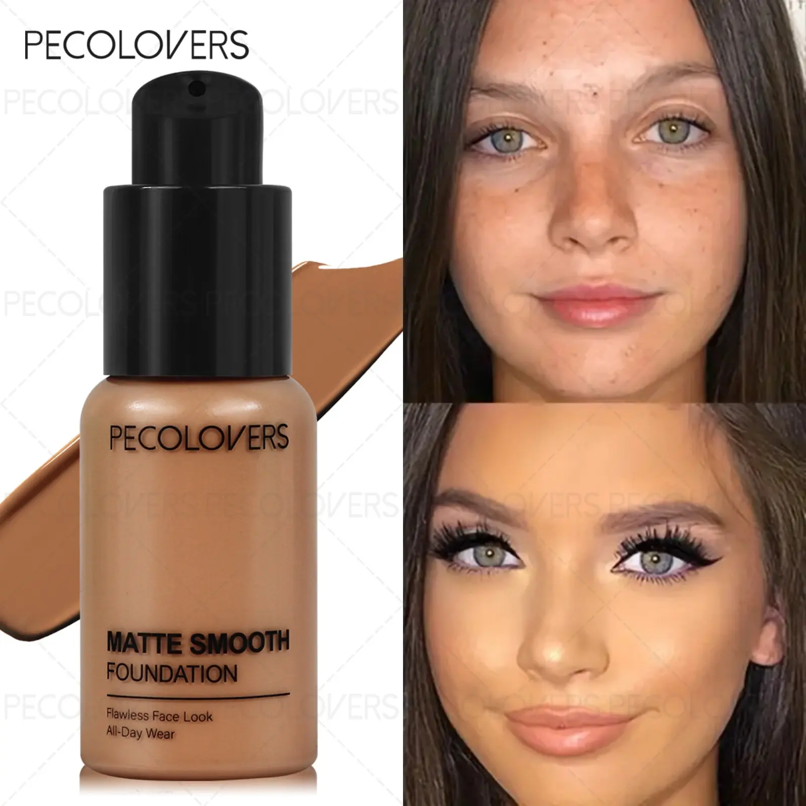 Liquid Concealer Matte Buildable Coverage High Coverage Waterproof Oil Control Moisturizing Long Lasting Concealer Professional Face Makeup Smooth Makeup
