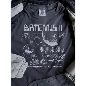 Artemis II NASA Mission T-Shirt: Vintage Feel, Space Exploration Apparel