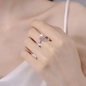 Moissanite With Steling Silver 925 , All Birthstone color available in 1ct and 2ct comes with certificate of authenticiauthenticity