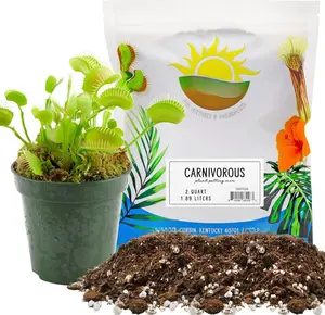 Carnivorous  Potting  Mix (2 Quarts), Ideal Additive for Venus Fly , Sundews, and Pitcher