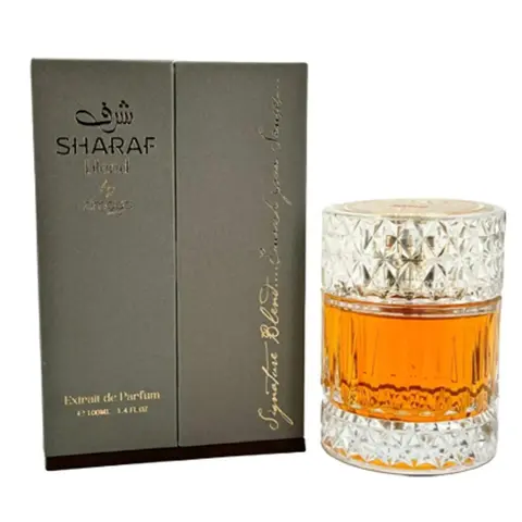 Afnan Sharaf Blend by Zimaya 3.4 fl oz EDP Spray - Unisex Aromatic Amberwood Fragrances and Perfumes, Portable Liquid with Tonka & Benzoin Depth, Musk, Sweet Vanilla Scented, 60 Months Shelf Life for Adults
