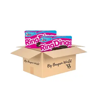 Drake's Ring Ding 2 Pack Snack Cake Box by Mckee Food - Perfect for Snacking and Sharing