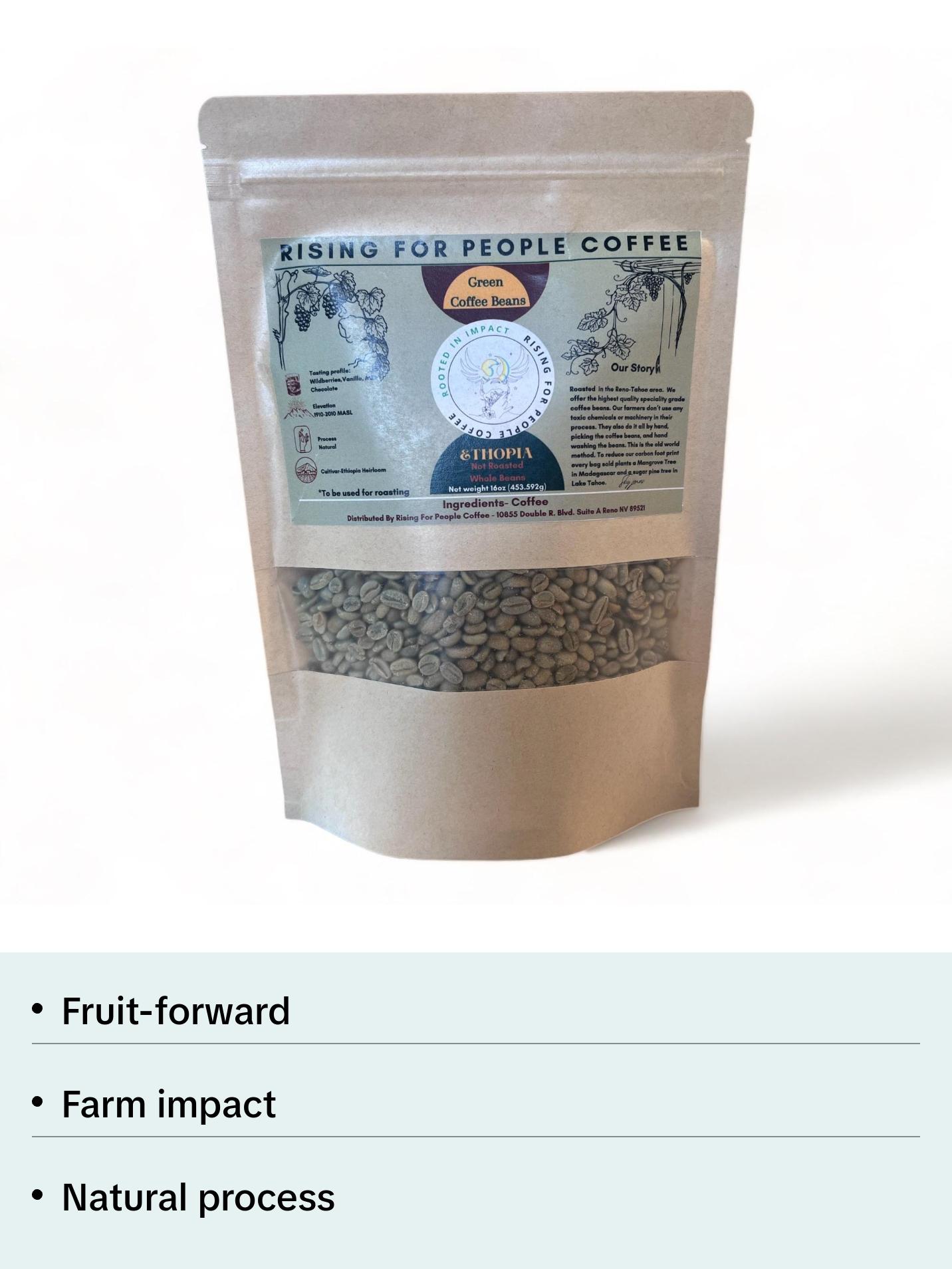 Ethiopia Natural- Green Coffee Beans Ethiopia Natural- Green Coffee Beans