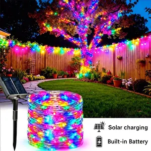 Solar Powered LED Fairy Lights, 7m-32m Copper Wire String Lights, 50-300 Leds, Outdoor Garden Decor, Wedding, Birthday, Christmas