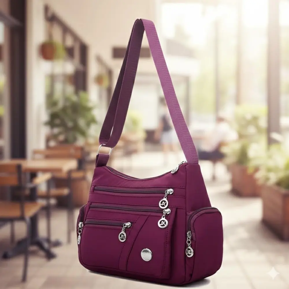 Waterproof Oxford Crossbody Bag for Women, Durable Waterproof Bag, Shoulder Bag, Multi-Functional Tote, Shoulder & Handheld Design, Large Capacity with Pockets, Anti-Scratch & Tear-Resistant, Commuter & Travel Bag, Lightweight & Stylish Accessory