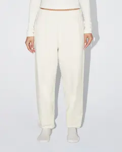 Fleece Boyfriend Jogger | Ecru