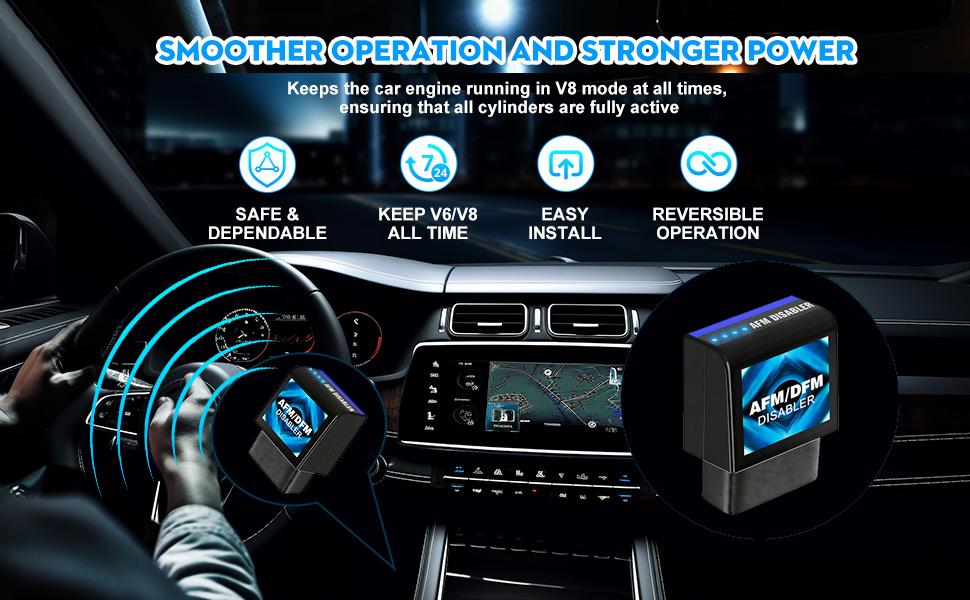 AFM Disabler General Fuel Management Delete Disabler AFM/DFM Disabler Compatible with V6 and V8 GM Engines AFM Disabler 5.3L Chevrolet Silver Wing 2007-2022 models (Chevrolet, GMC Sylvana, GMC Youken, Cadillac Escalade, etc.) 4.3L, 5.3L, 6.0L, 6.2L