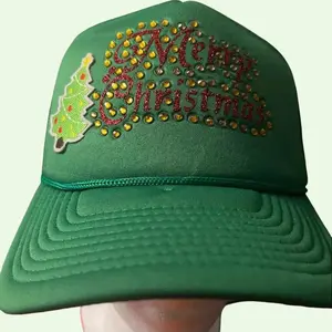 White Fashion Custom Christmas Trucker Hat trucker hat