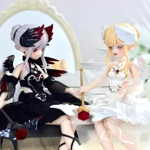 Light Nightmare Twin Series Kawaii Articulated MJD Surprise Collectible BJD Fashion Doll, with Outfit & Accessories, Cute Anime Display Toy for 15+ Collectors