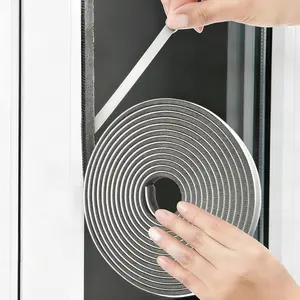 Weather Stripping Door Seal - Self-Adhesive Draft Blocker, Soundproof Insulation Tape for Door Window Frame - 0.2"x0.35"x19.6ft for Winter, Front Sliding Door Gap