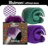 Bluimon African Exfoliating Net - Ethically Sourced from Nigeria, Adjustable Foldable Exfoliating Mesh Sponge for Normal Skin, Quick-Dry Mesh Self Care Product, Hygienic Bath & Body Care Bathing Accessory for Radiant Skin