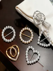 6pcs Shirt Hem Clips Pins Buttons, Fixed Waistcoat Scarf Accessories, Practical & Decorative Clothing Details, Versatile Fashion Accessory