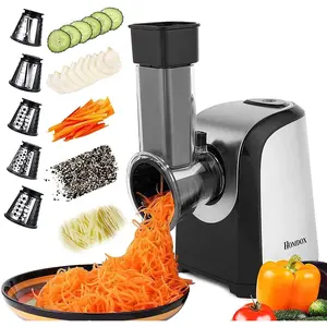 Electric vegetable graters professional salad maker electric slicer shredder graters for kitchen gratersrchoppersaladelectric salad machine for vegetables carrot cheese black