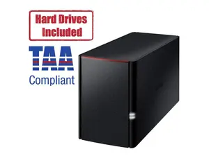 BUFFALO LinkStation 220 2-Bay Personal Cloud Network Storage 8TB (2x4TB) with Hard Drives Included
