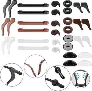 34PCS Eyeglasses Retainers Silicone Glasses Temple Holders Anti-slip Protectors Comfort Eyewear Spectacle Stay Put Glasses Stoppers Ear Grip Hooks…