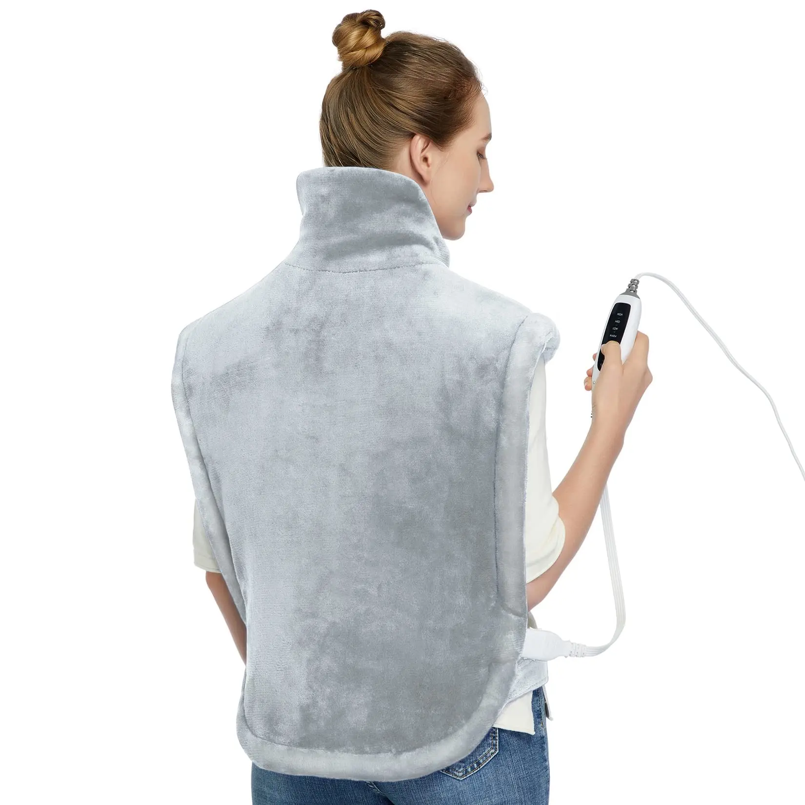Garvee Large Heating Pad for Back, Neck and Shoulder Pain Relief, Weighted Electric Heating Pads with Auto Shut-Off, Back Heating Pad