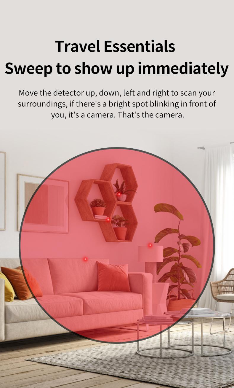 T01 Hidden Camera Detector 2026 Hidden Bug and Device GPS Detector for Travel Hotels Home Office 6 Levels Sensitivity Rechargeable Safety Portable Mini WiFi with Infrared Night Vision T01 Hidden Camera Detector 2026 Hidden Bug and Device GPS Detector for Travel Hotels Home Office 6 Levels Sensitivity Rechargeable Safety Portable Mini WiFi with Infrared Night Vision