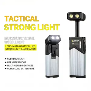 Expandable LED Magnetic Work Light, 180° Rotatable Outdoor Camping Multifunctional Flashlight, New Cross-Border Model