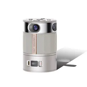 Conference Room Camera System with AI Speaker Tracking, 3-in-1 AV Integration, Dual Display Modes, 360° Panoramic View for Remote Meetings