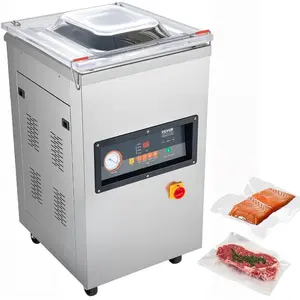 VEVOR Chamber Vacuum Sealer, 100kPa Powerful Vacuum Sealing Machine, LED Screen, One - Touch Compact Meat Packing Machine with 2 Sealing Strips 60 Vacuum Bags, for Dry Wet Food PreservationVEVOR Super Brand Day
